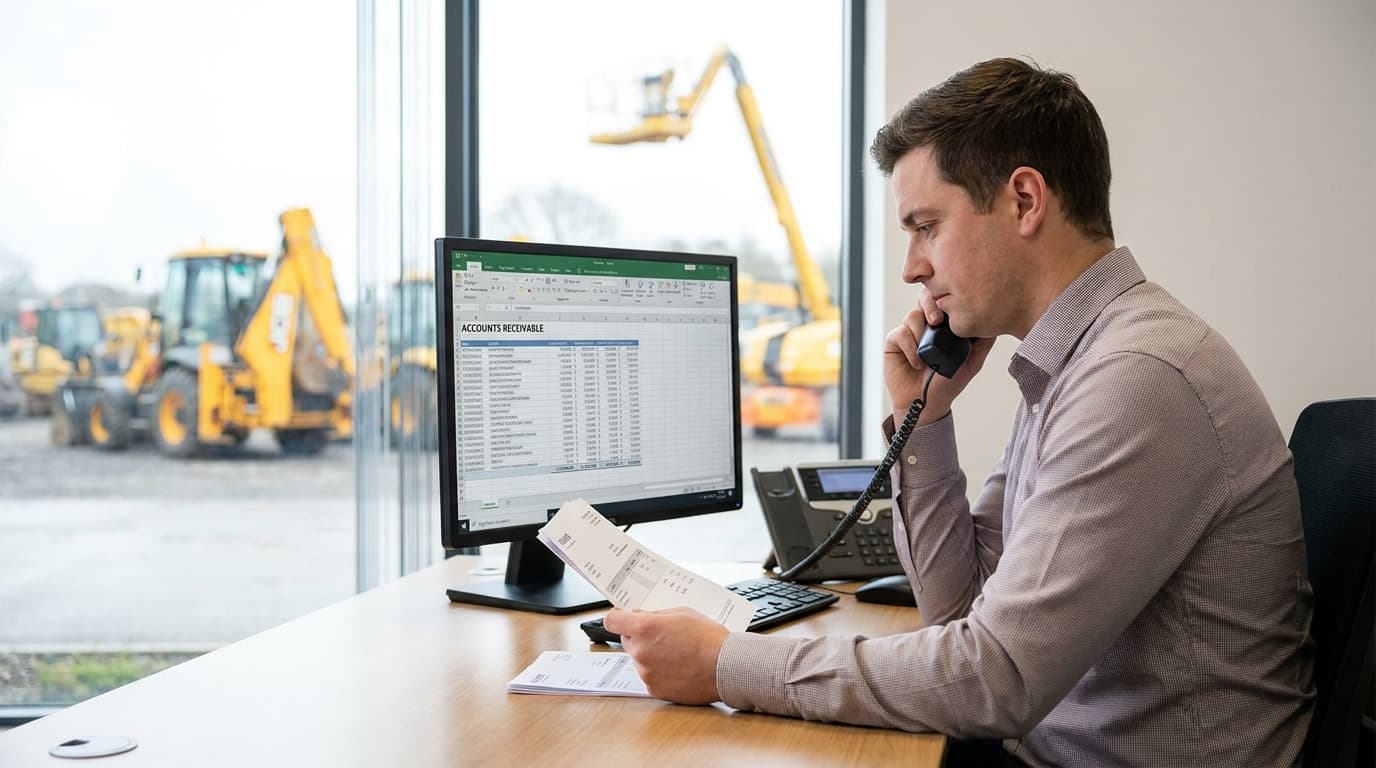 AR Automation case study — Norwegian equipment rental group, ~€30M revenue